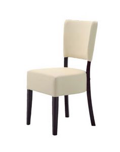 301, Chaise minimaliste en bois, rembourr, pour les restaurants