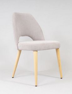 BS480S - Chaise, Chaise contemporaine avec revêtement en tissu