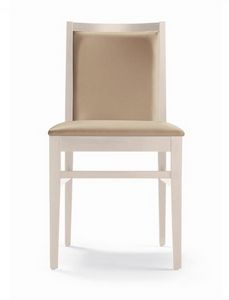 ER 440040, Chaise en bois moderne, avec rembourrage confortable