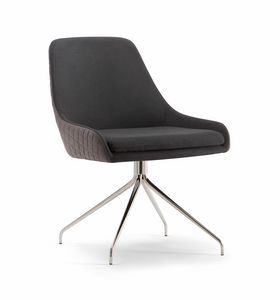 JO CHAIR 058 S Z, Chaise rembourre avec base en mtal