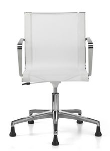 KEYNET 3102, Chaise pivotante de bureau, base en aluminium avec les pieds