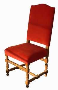 Gallicano ME.0982-1, Chaise en ch�ne italien de style XVIIe