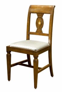 Pavia CE.1961.T, Chaise de style italien du 18me sicle incrust