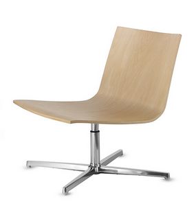 EXEN 242, Chaise pivotante avec assise en bois