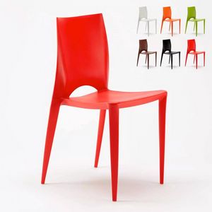 Chaise Color Design Moderne pour Intrieurs et Extrieurs Salle  Manger Bar Restaurant Color SC605PP, Chaise en polypropylne de haute qualit