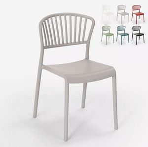 Chaise design moderne en polypropylne pour cuisine extrieure bar restaurant Vivienne SC781, Chaise en polypropylne pour usage intrieur et extrieur