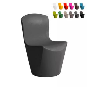 Chaise design moderne Slide Zoe pour bar restaurant cuisine et jardin SD ZOE080, Chaise en polythylne pour intrieur et extrieur