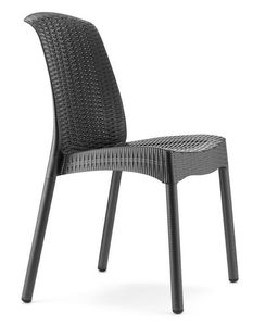 Olimpia Chair Trend, Chaise technopolymre et aluminium, empilable, pour jardin