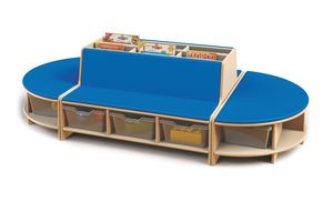 le de lecture, Modular forniture de lecture pour les enfants, fait en bois de htre, meubles pour ppinire