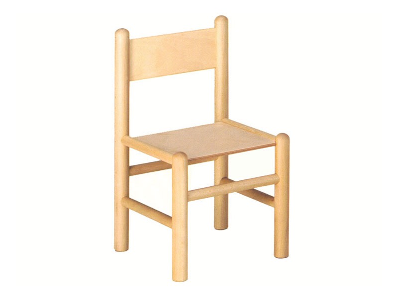 940, Chaise enfant, en bois de hêtre, adapté aux bancs de l'école