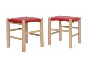 ALLEGRA-S, Tabouret rembourr en htre, pour les jardins d'enfants et les coles