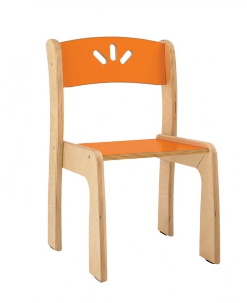 Chaise enfant fauteuil confortable en bouleau pour enfant avec