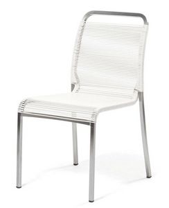 Marine chaise, Chaise en acier inoxydable et fibre tisse, pour usage externe