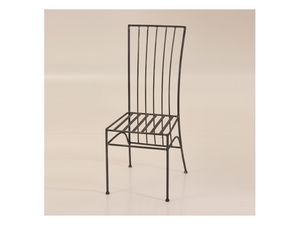Modern, Chaise en fer forg avec dossier rectangulaire, une utilisation en extrieur