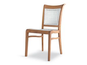Newport chaise - polypropylne, Chaise ergonomique en bois et polypropylne, pour usage externe