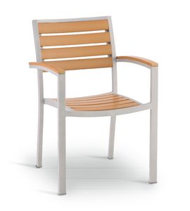 PL 472, Chaise d'extrieur avec lattes en techno-bois