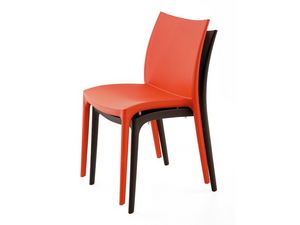 SE 161, Chaise tout en plastique de diffrentes couleurs, pour extrieur