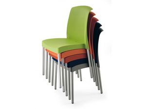 SE 2070, Chaise en aluminium et en plastique, meubles de jardin