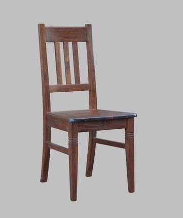 188, Chaise rustique en bois de hêtre, rembourrée
