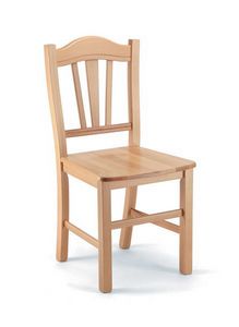 427, Chaise en bois de htre, style rustique