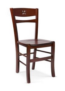 811 L, Chaise en bois rustique, pour tavernes et auberges