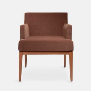 Lara 652 fauteuil, Fauteuil confortable et enveloppant, pieds en bois