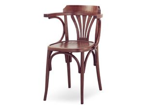 600, Chaise en bois avec accoudoirs, style viennois