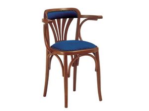 620, Chaise en bois avec siège rembourré, pour les bars et pubs