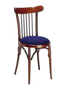 713, Chaise viennoise en bois, diffrentes couleurs et assise