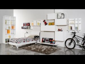 Climb Ragazzi 17, Chambre modulaire pour les enfants, idal pour optimiser l'espace