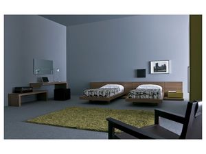 Kid bedroom Mia - Contract 01, Meubles pour les chambres d'enfants avec deux lits