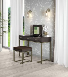 Art. 92223, Coiffeuse au design rigoureux, avec miroir et compartiment � bijoux