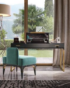 Firenze Art. F 124, Coiffeuse avec 2 tiroirs, compartiment de rangement et miroir