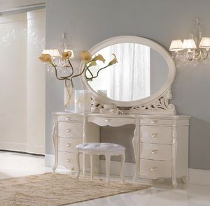 I Sogni Art. 575b/S, Coiffeuse de style classique, en bois laqu�