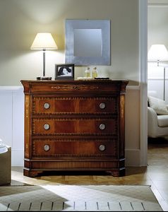 C 702, Acajou commode avec un secret, style classique de luxe