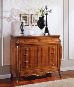 OLIMPIA B / Commode, Dresser avec tiroirs en style ancien, sculpté à la main