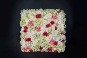 Rose Flower Wall, Murs fleuris décoratifs