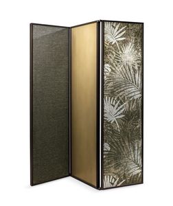 Vico, Panneau de s�paration pliant, en m�tal et tissu d�coratif