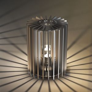 CILINDRO - ALU20, Lanterne en aluminium pour tables