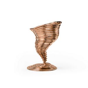 Tornado, Vase spirale en laiton