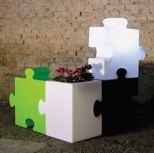 Lampadaire modulable de design contemporain et moderne Slide Puzzle Corner LP PUZ051A, Meuble modulaire et multifonctionnel