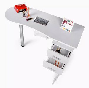 Table de manucure et de reconstruction des ongles avec ventilateur aspirant Adeam TU212BIA, Table de manucure avec aspirateur