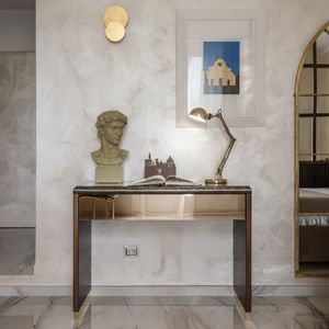 Console moderne, Console moderne en bois et verre, style moderne