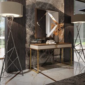 Firenze Art. F 109, Console en bois, avec base en m�tal