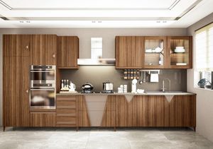 Canaletto Cuisine Comp. N. 1, Cuisine en noyer canaletto