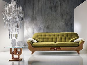 DI13 Cherubino canapé, Canapé classique avec matelassé en arrière, pour les salons modernes