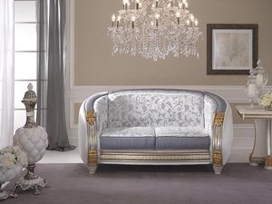 Liberty canapé, Canapé classique de haute qualité, sellerie personnalisable dans des tissus précieux, pour salon et les salles d'attente
