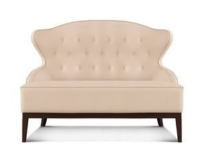 Milos divano, Canap en cuir, avec un design classique