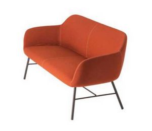 Art. 40889 canap� 150 cm en tissu ignifug�, Canap� ignifuge en tissu, avec base en m�tal