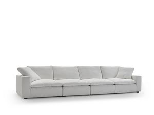 Fluffy, Canap� aux proportions g�n�reuses, avec des coussins larges et moelleux